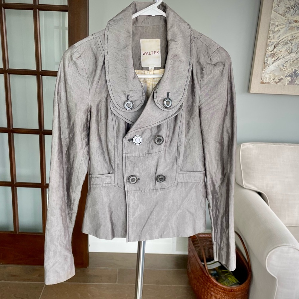 Walter Girl Vintage Gray Blazer | Size 0